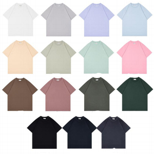 Camisetas de Diseñador Bordadas Lisas para Hombre al por Mayor, Camiseta de Corte Holgado, Camiseta de Algodón Grueso con Logotipo Personalizado Impreso - Product Image 6