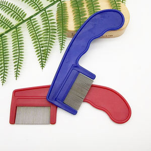 Peigne à <span class=keywords><strong>poux</strong></span> personnalisé en acier inoxydable Peigne à <span class=keywords><strong>poux</strong></span> sans lentes Élimine les <span class=keywords><strong>poux</strong></span> et les lentes Peigne à puces - Product Image 2