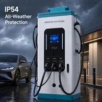 Borne de Recharge DC pour Véhicules Électriques 400kW à Refroidissement Liquide, Station Intelligente sur Pied, CCS2 GBT, Multi-Protection pour Parking Public - Fabrication OEM