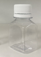 Bouteille en plastique recyclable personnalisée pour jus et boissons, 2oz, 8oz, 16oz, 32oz, 350ml, 500ml, avec bouchons inviolables, vente en gros