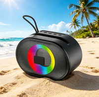 Altavoz Bluetooth Portátil ABS-1202 Personalizado de Fábrica, con Luz RGB, Sonido Estéreo Supergraves, Logotipo OEM/ODM, para Hogar, Exteriores, Computadora y Fiestas