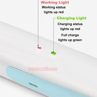 Raquette anti-moustiques électrique portative à LED rechargeable par USB pour chambre à coucher