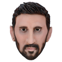 Masque réaliste en latex et silicone pour le visage entier, idéal pour Halloween, cosplay, fêtes, films, prothèses, visage d'homme artificiel, mascarade, drôle et amusant
