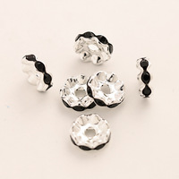 Perles entretoises en strass de cristal colorées pour colliers, boucles d'oreilles et bracelets - Prix de gros