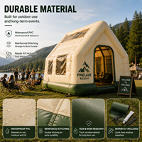 Tente gonflable géante personnalisée, imperméable et résistante à l'usure, avec airbag, adaptée au camping en plein air et aux zones de vacances