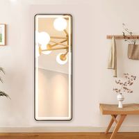 Nouveau Miroir Mural Intelligent LED Lavable à Cadre en Aluminium/Fer, Style Rétro Moderne, Pleine Longueur, Tendance