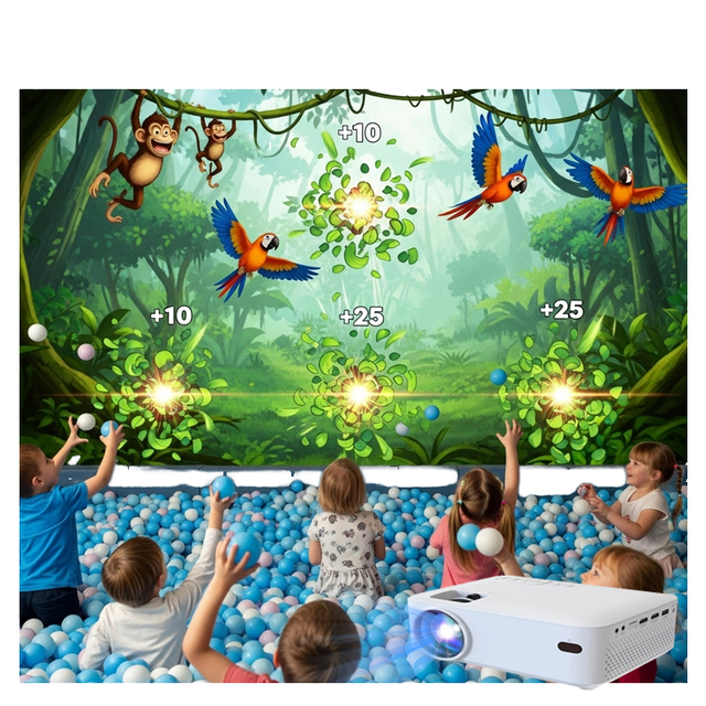 Interactive Customizable Children's Ball Projector Screen Projection Games for Indoor Wall Use Schools
