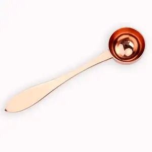 Fornitore della cina in acciaio inox oro rosa cucchiaio gelato al caffè cucchiaio per gelato paletta in acciaio inox
