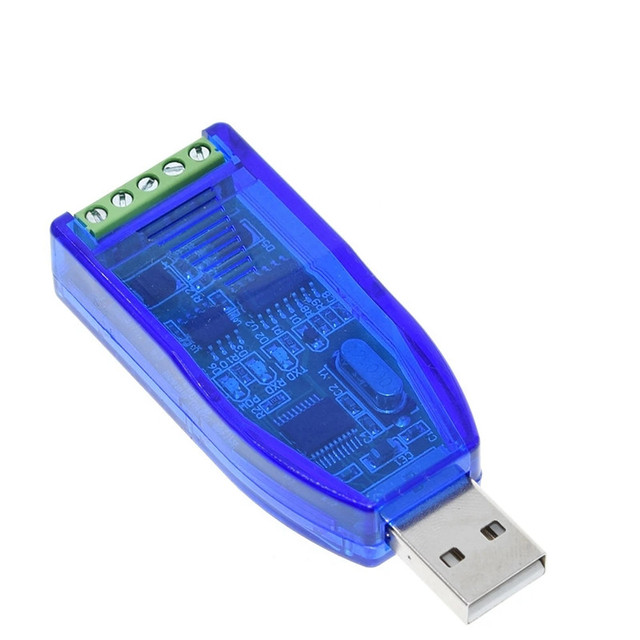 Industrial grade usb to rs485 rs232 communication module two-way half-duplex serial port line converter TVS protection
