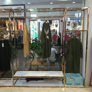 गैर-लुप्त होती कस्टम कपड़े की दुकान फिटिंग प्रदर्शन रैक अलमारियों उत्पाद शेल्फ प्रदर्शन - Product Image 2