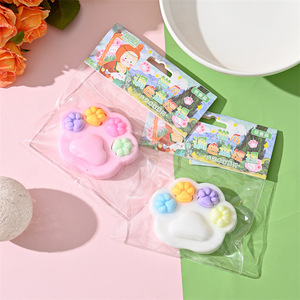 CHENXI Kawaii Juguete Sensorial Antiestrés de Silicona/TPE/Plástico con Forma de Pata de Gato 3D Suave y Colorido, Mini, 120G, para Todos - Product Image 1