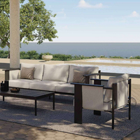 Aluminium Garten-Sofa Outdoor-Möbel Moderne Luxus-Terrassenmöbel Sofa-Set für Villa Hotel