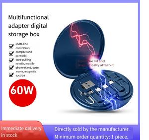 Kit adaptateur de charge rapide USB multifonction 3-en-1 avec scanner de codes-barres et support pour ordinateur, idéal pour les voyages - Product Image 3