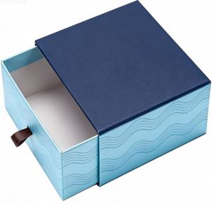 Custom Logo Wholesale Fancy Gift Box Embossing Sponge Lining Recycled Materials Rigid Magnetic Closure Sliding Drawer Jewelry - Product Image 5