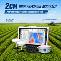 Récepteur GNSS haute précision pour l'agriculture, système de nivellement de terrain par satellite, système de nivellement de terrain GPS, système de contrôle de nivellement de rizières