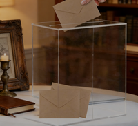 Boîte à Opinions Transparente Personnalisée - Outil Interactif Amusant pour Mariages, Événements, Commentaires de Vente au Détail et Loteries