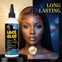 Colle pour perruque à tenue forte, résistante à la transpiration et à l'eau, longue durée, pour fusionner la dentelle, 38ml 60ml 150ml, marque privée