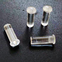 Columna de guía de luz LED SMD redonda de cabeza de 2,5mm, placa de montaje único transparente, tubo de luz de guía Led transparente