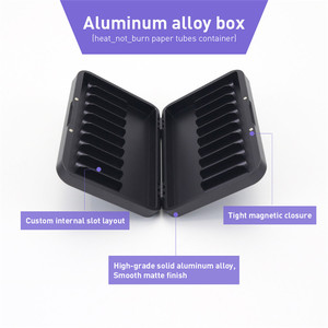 Aluminum Alloy <b>Box</b> Cleaner Case Magnetic Lid Pocket Size Holder Custom Logo Storage <b>Box</b> - Product Image 4