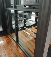 Fenêtres à persiennes en alliage d'aluminium de conception traditionnelle Bocharm - Résistantes au vent, pour salle de bain et extérieur, prix direct usine, réduction