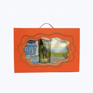 Luxury art paperboard food packaging <b>magnetic</b> gift <b>box</b> with window transparent plastic PVC - Product Image 3