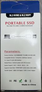 Boîtier externe portable pour disque SSD <span class=keywords><strong>M2</strong></span> <span class=keywords><strong>NVME</strong></span> NGFF, adaptateur Type-C, boîtier métallique pour disque SSD <span class=keywords><strong>M2</strong></span> 2-en-1 - Product Image 6