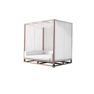 Modern weather-resistant teak <b>outdoor</b> <b>side</b> <b>table</b> Hotel garden poolside villa <b>outdoor</b> dining <b>table</b> - Product Image 2