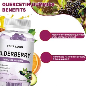 Gummies de soutien immunitaire à l'églantier noir pour adultes, OEM/ODM, 60 unités, 2 par portion, durée de conservation de 24 mois - Product Image 4