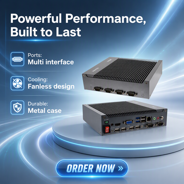 Factory Custom I3/i5/i7 CPU Fanless Industrial All-in-One Panel PC Embedded Portable Computer in Stock