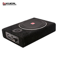 Subwoofer Activo Ultrafino de 12V para Auto, Subwoofer Trapezoidal para DJ, Subwoofer de Audio para Auto Bajo el Asiento, Woofer Delgado