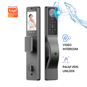 Умный цифровой замок с камерой Tuya, Wi-Fi, биометрическое 3d распознавание лица, отпечаток пальца, умный дверной замок - Product Image 1