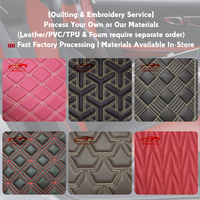 Sièges de voiture, canapés, chaises, meubles d'extérieur, textiles de maison, décoration intérieure personnalisables en cuir brodé en relief, en tricot et en PVC