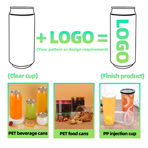 Vật liệu cao cấp rõ ràng trong suốt chai Cà Phê Cốc nhựa PET nhựa soda có thể chai nhựa với con dấu dễ dàng dễ dàng mở nắp - Product Image 4