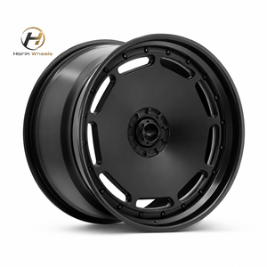 Rines de Aluminio Forjado 6061-T6 de 18-24 Pulgadas, Estilo de 2 Piezas, Color Negro Mate, con Borde Profundo para G-Wagon - Product Image 1