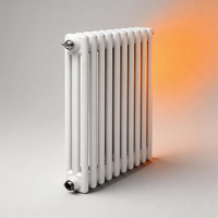 Radiateur mural vertical en acier à 3 colonnes pour chauffage hydronique moderne, personnalisé pour les systèmes CVC de gymnases et hôpitaux, marque SLLS, garantie 2 ans