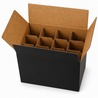 Boîte d'expédition en carton ondulé de couleur verte avec impression offset personnalisée, inserts et logo