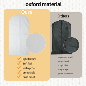 Logo personnalisé housse de vêtement pour vêtements housse anti-poussière sac de couverture pliable non tissé pour vêtements - Product Image 6