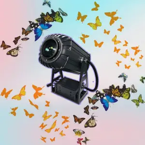 Noël Neige Papillon Cerise Extérieur IP65 600W Zoom Dynamique Flottant Led Gobo Projecteur