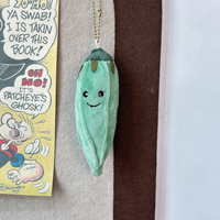 En gros, Série Légumes et Fruits : Mignonne Poupée en Peluche Okra Souriant, Petit Pendentif en Peluche, Petite Poupée