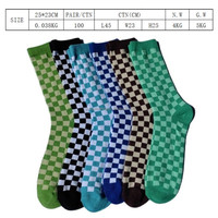 Chaussettes de sport en coton à carreaux respirantes pour jeunes Jiayao, chaussettes unisexes, chaussettes de sport à carreaux, évacuation de l'humidité