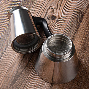 Sản phẩm bán chạy nhất: Máy pha cà phê Moka điện tử 220V bằng thép không gỉ, có đế gia nhiệt - Product Image 3