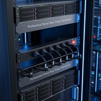 Unidad de Distribución de Energía (PDU) Australiana Eficiente de 8 Vías, 19 Pulgadas, para Montaje en Rack, Estándar AU, para Gabinete de Servidor, 2500W