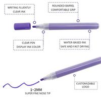 Marqueur acrylique à paillettes permanent à pointe fine, écologique et personnalisé, pour le dessin DIY sur tissu et bois