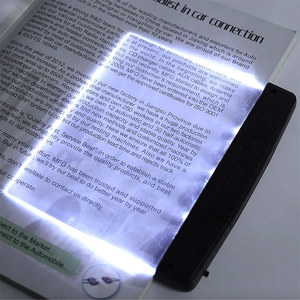 Lampada da Lettura a LED Creativa Portatile con Clip per Interni, Luce Notturna da Viaggio per Dormitorio, Nera, con Batteria AAA per la Protezione degli Occhi - Product Image 1