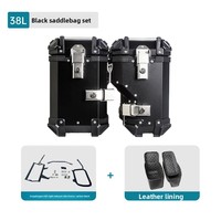 Support de rangement pour moto en alliage d'aluminium Xiao650 pour côté droit, avec capacité de 38L et 45L