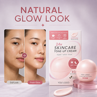 Crème Visage Hydratante Éclaircissante au Complexe d'Acide Hyaluronique Luminous-Skin, Unifie le Teint, Céramide Rose Lacté, OEM ODM
