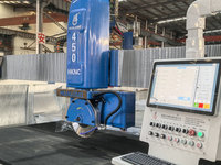 Scie à pont CNC italienne 5 axes Hualong pour la découpe de pierre, machine à découper le marbre et le granit pour comptoirs et éviers, moteur 26,4 kW