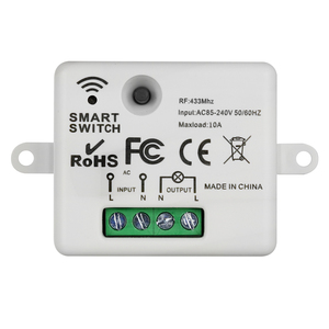 Mini Kích thước Receiver <span class=keywords><strong>RF</strong></span> 433Mhz <span class=keywords><strong>220V</strong></span> Mô-đun chuyển đổi không dây Ánh Sáng điều khiển điện nhà từ xa tường on off <span class=keywords><strong>220V</strong></span> 10A LED Đèn - Product Image 4