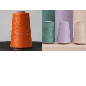 Core-Spun Recycled Yarn Dyed and Embroidered Textile Knit Yarn for Sewing and Embroidery for Cardigan and Sweater