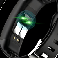P11 Plus Gelang Pintar EKG Suhu Denyut Jantung Oksigen Darah Pemantauan Tidur Pedometer Pelacak Kebugaran Bluetooth